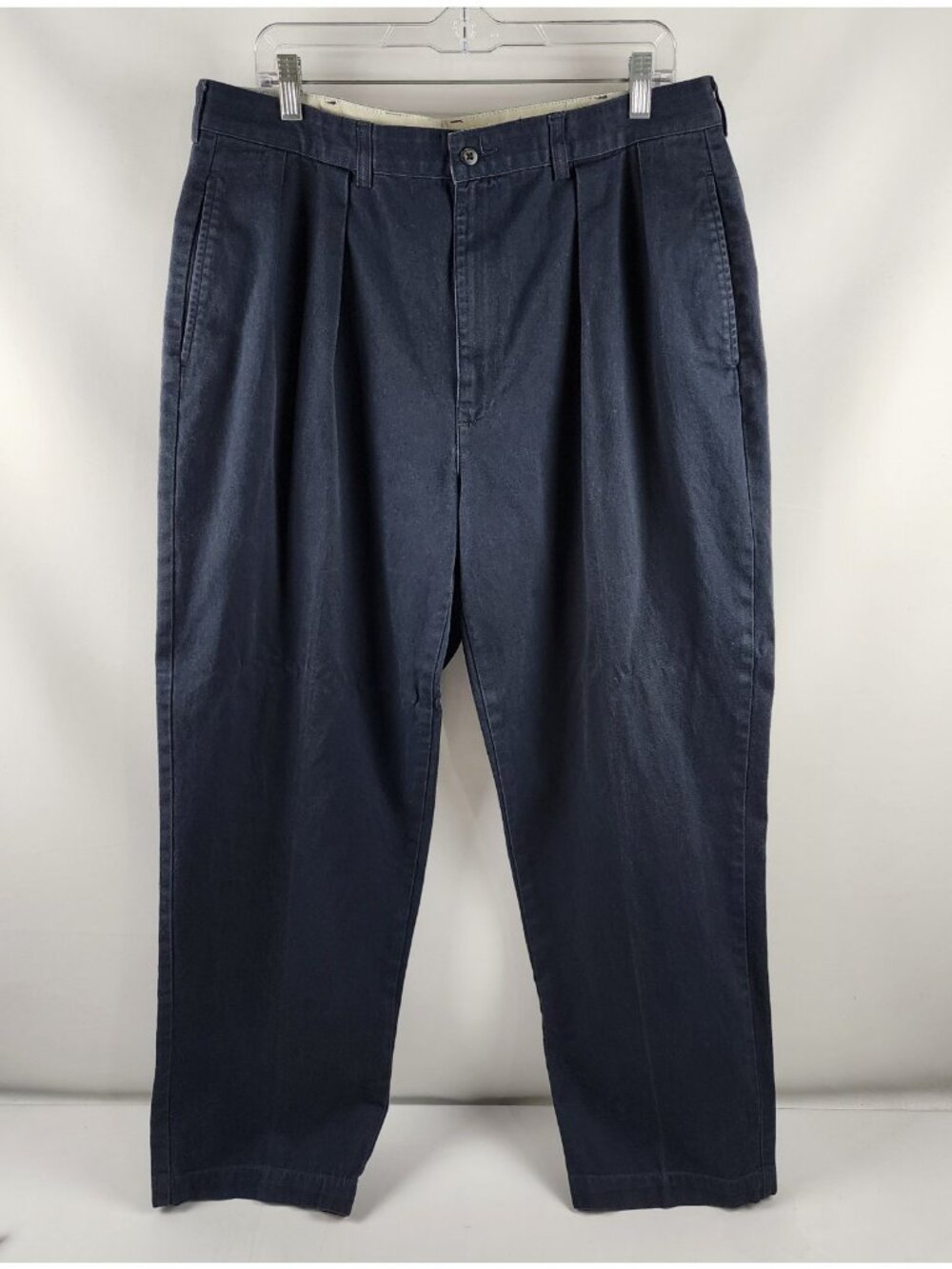 Polo Ralph Lauren Pants Mens 38x29 Blue Dress Pants Pleated Cuffed